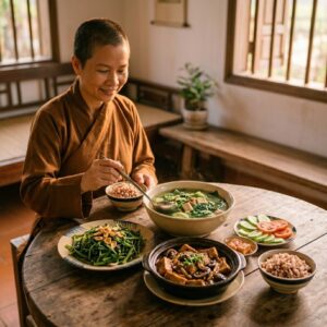 sức khỏe người tu